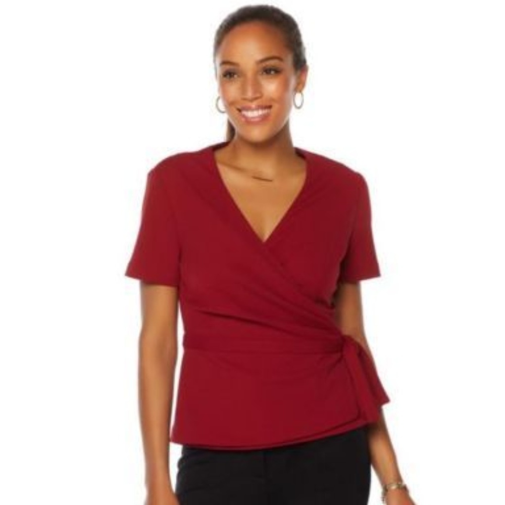 PROJECT GRAVITAS Wrap Wonder Drape Top SMALL NWT